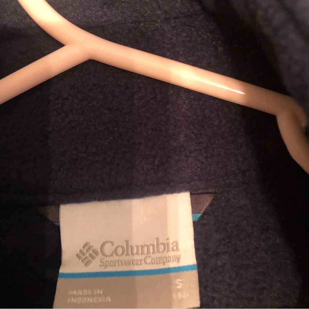 Columbia Kids Unisex Navy blue fleece jacket size small